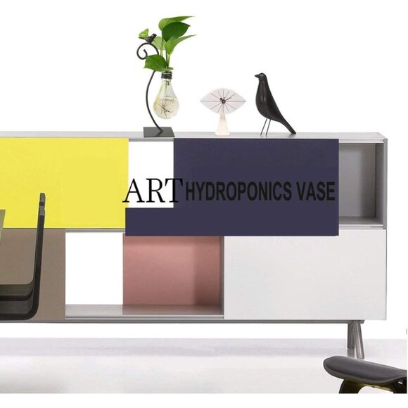 New Desktop Glass Planter Vase, Modern Bulb Holder for Home & Plant Decor - Picture 5 of 11